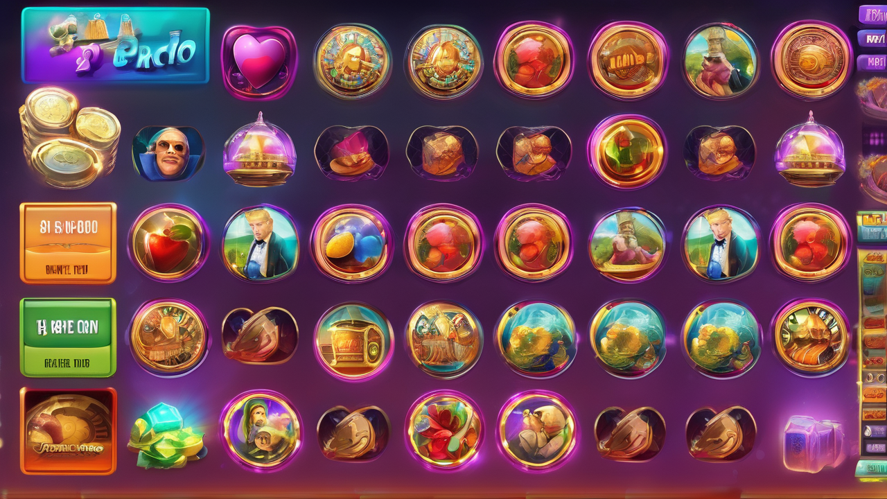 Clean and colorful app interface showing various social casino games